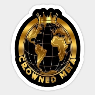 Crowned meta Sticker